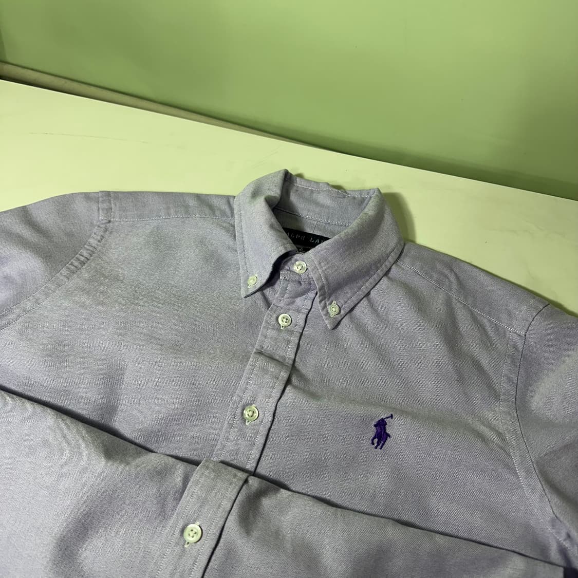 우먼S 폴로 랄프로렌 포니로고 스카이블루 옥스퍼드셔츠 상품이미지1