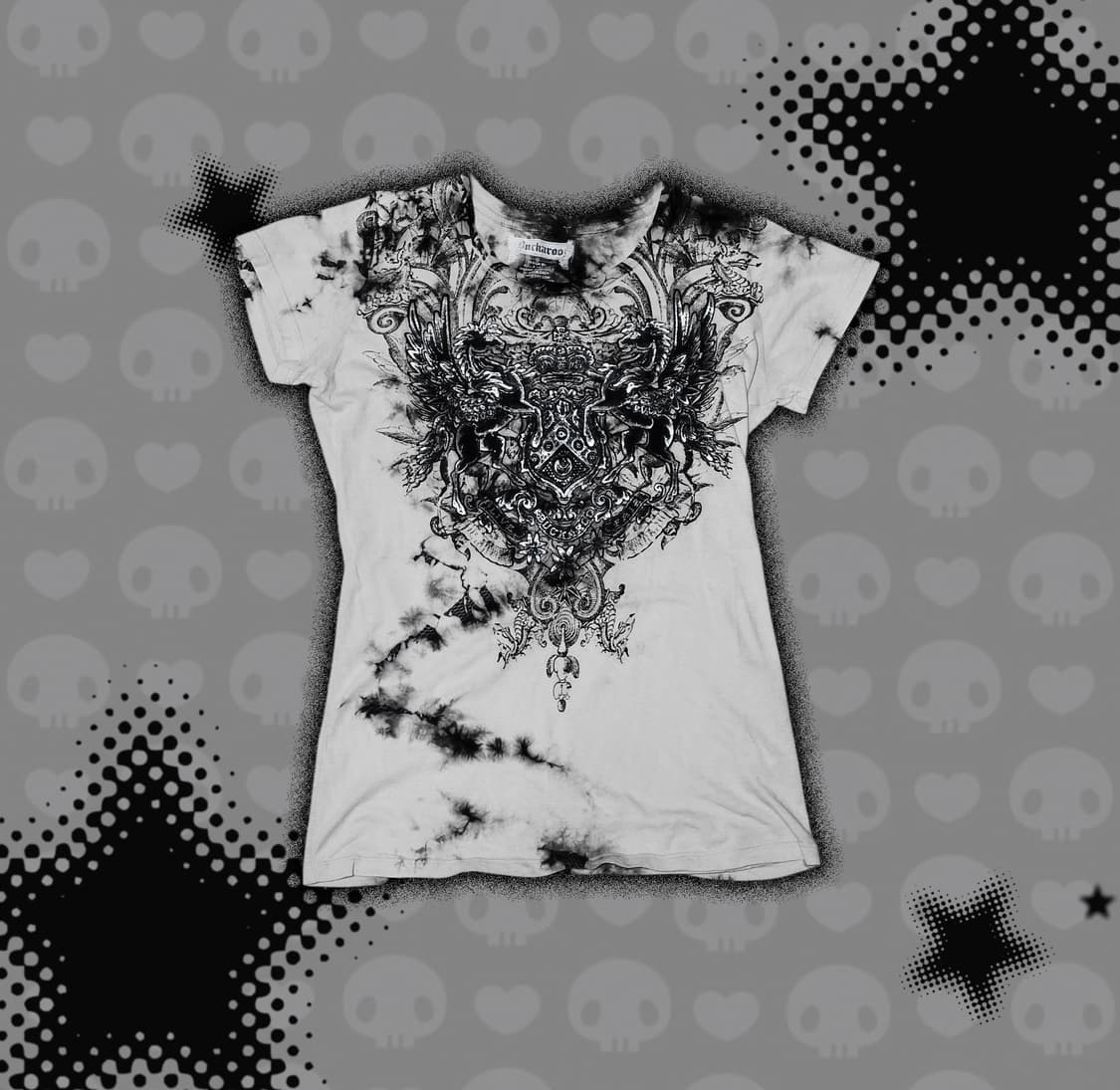 버커루 버카루 펑크y2k 반팔 딱붙핏 티셔츠 상품이미지1