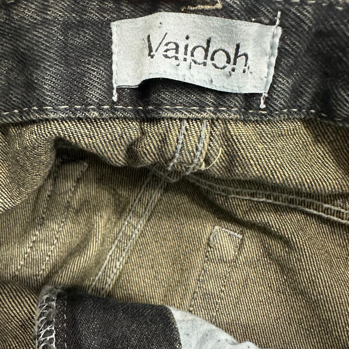 Vaidoh 흑청 워싱 와이드 데님 상품이미지2