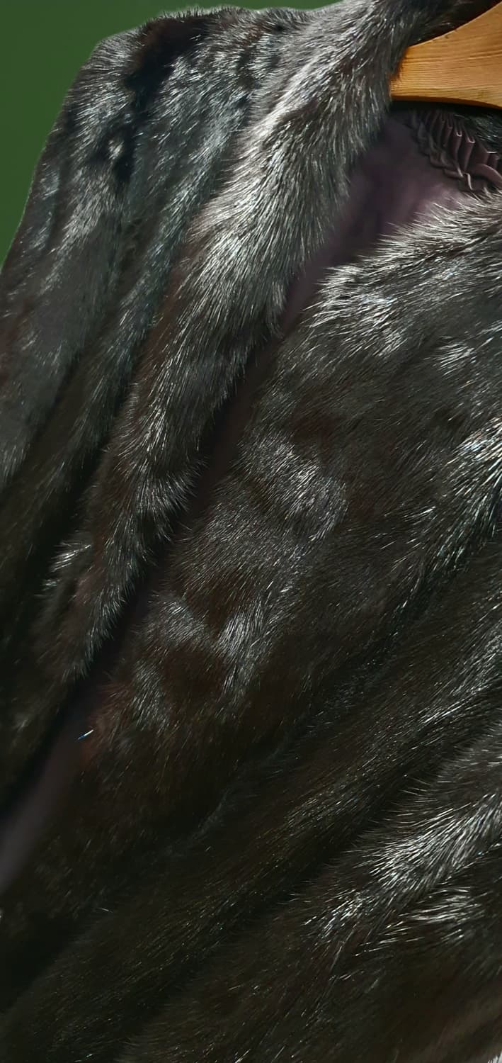 JAPAN 브랜드 
SAFURON 밍크 코트  블랙  상품이미지4