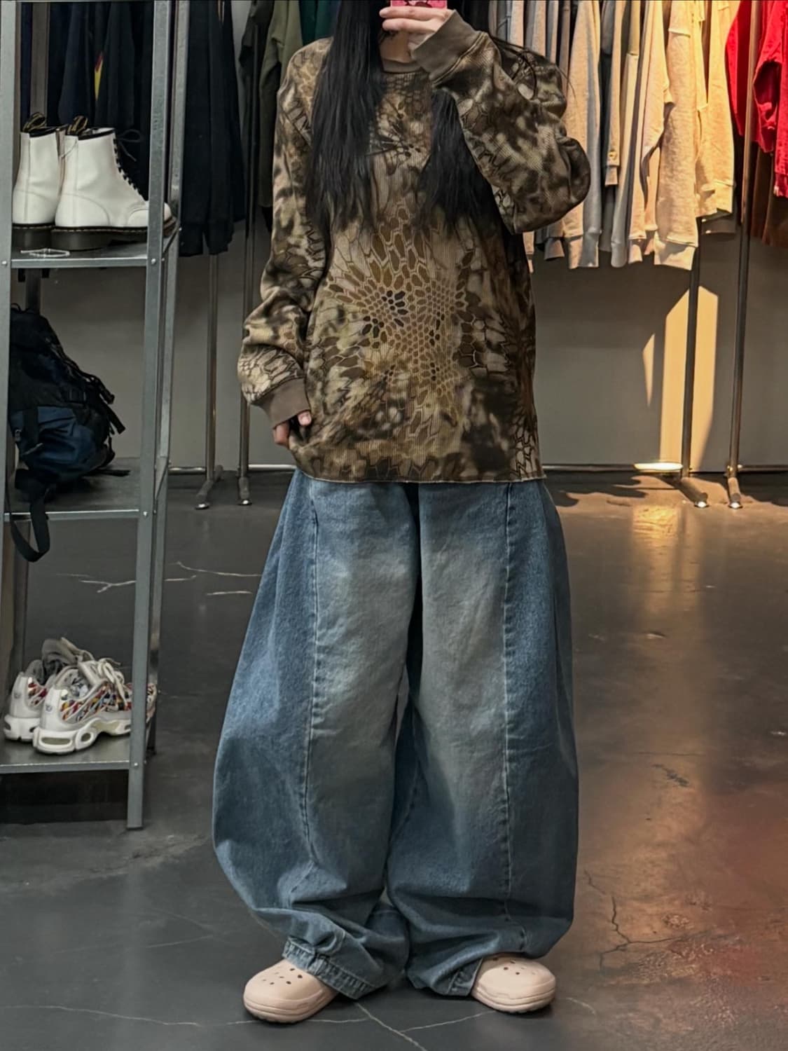 스투시 크립텍 카모 롱 슬리브 써멀 하이랜더 A3163 상품이미지1