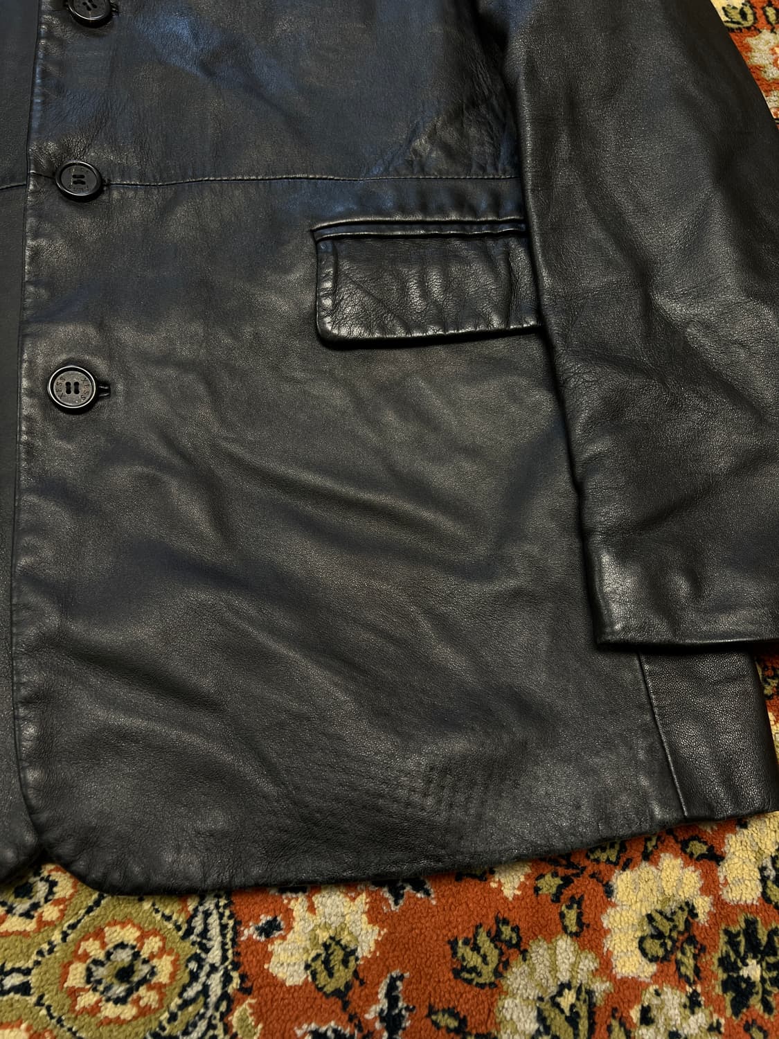 [L] 램스킨 빈티지 양가죽 블레이저 자켓 상품이미지7