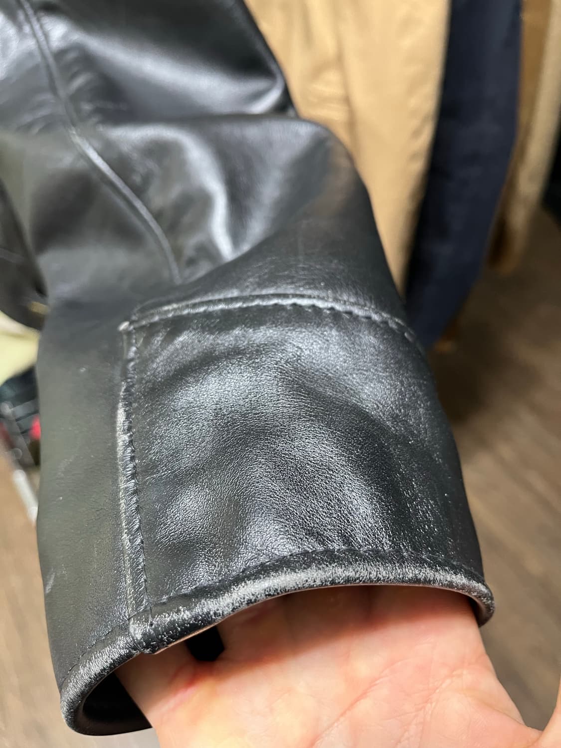 Schott 싱글라이더 레더 자켓 40 내피탈부착 상품이미지6