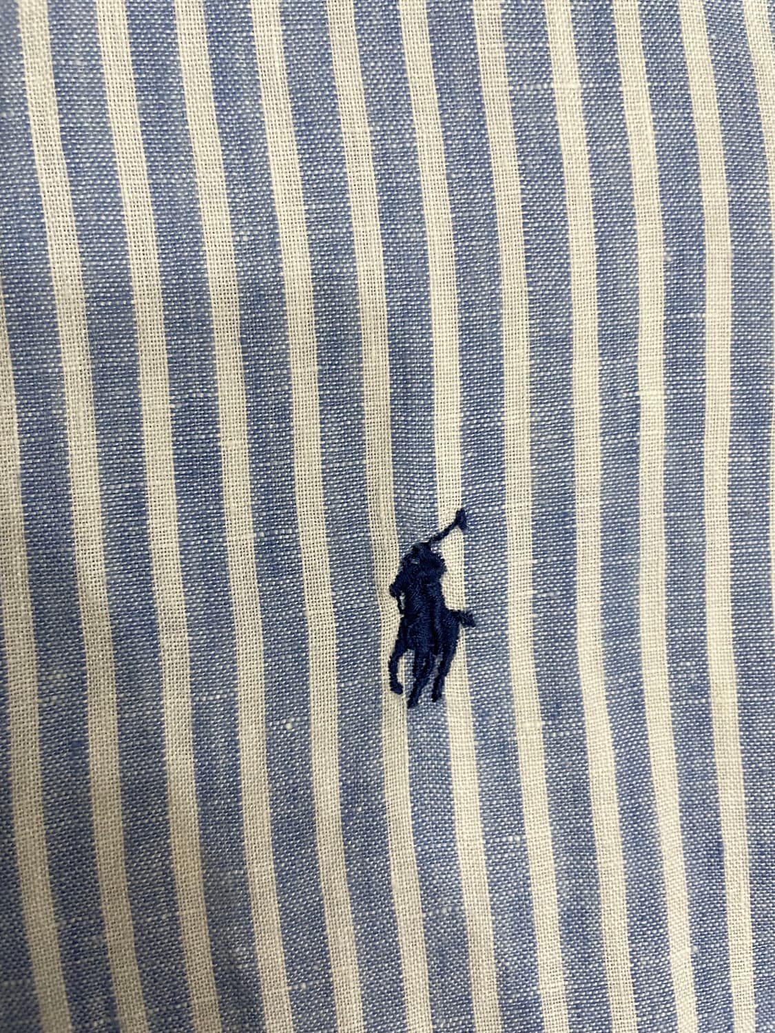 폴로 클래식핏 린넨 스트라이프 셔츠 상품이미지5