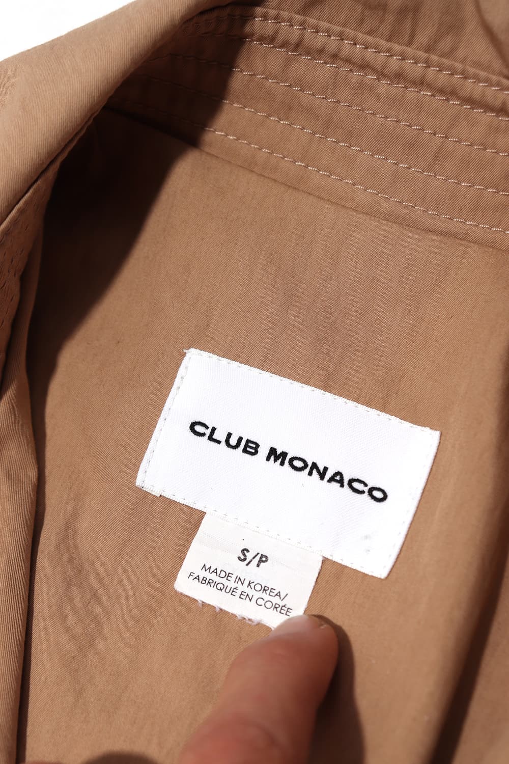 CLUB MONACO 베이지 코튼 더플 코트 women S 상품이미지7