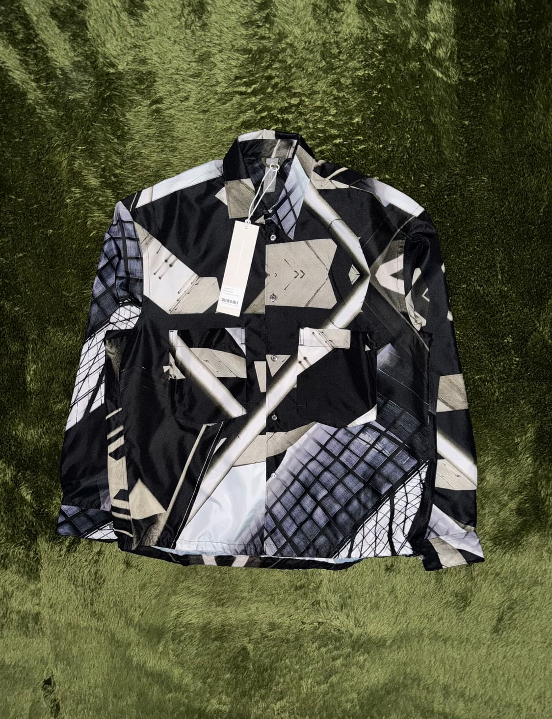 [L] 언어펙티드 21FW 시티 스페이스 그래픽 오버사이즈 셔츠 상품이미지1