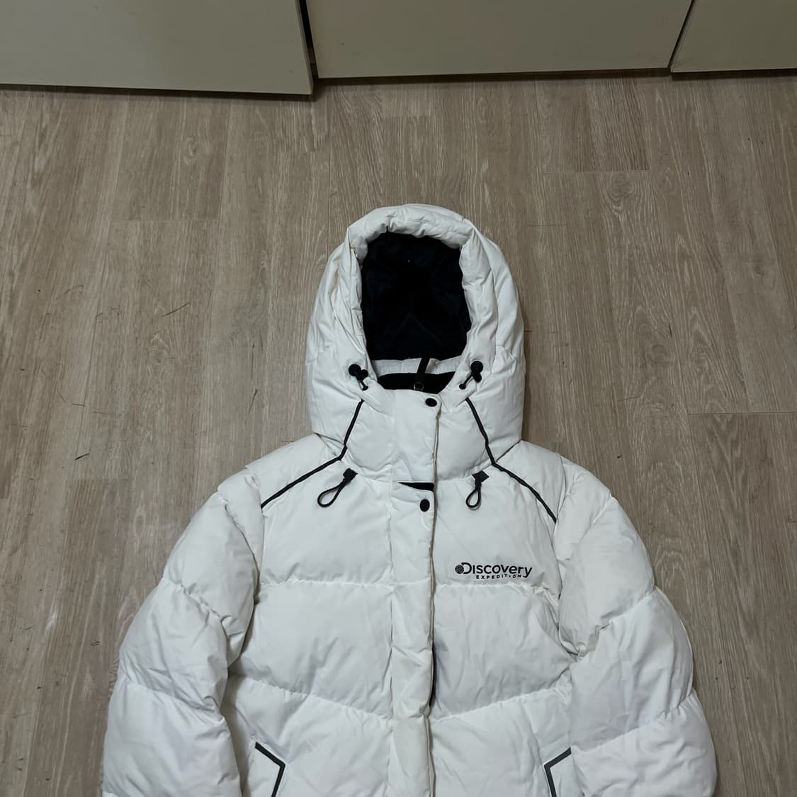 디스커버리 여성 덕다운 후드 롱패딩 S/90  상품이미지2