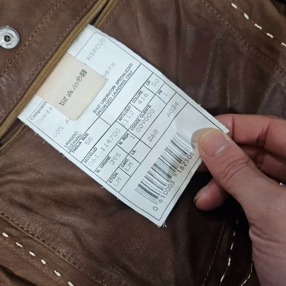 라마따(La-Matta)in Italy 염소가죽 스티치 웨스턴 셔츠 자켓 상품이미지8