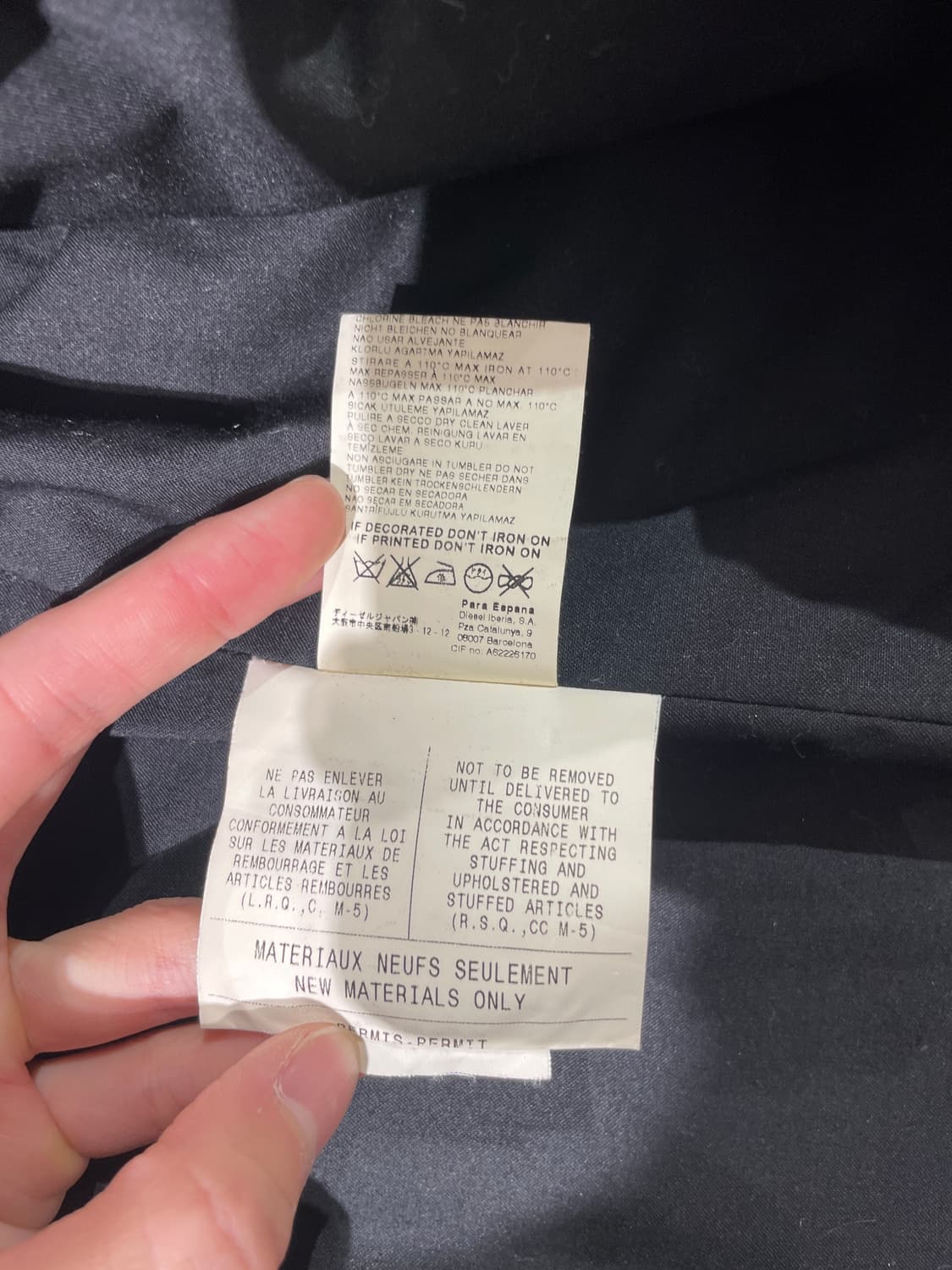 디젤 믹스 체크 패턴 아칼릭 울 코트 상품이미지9