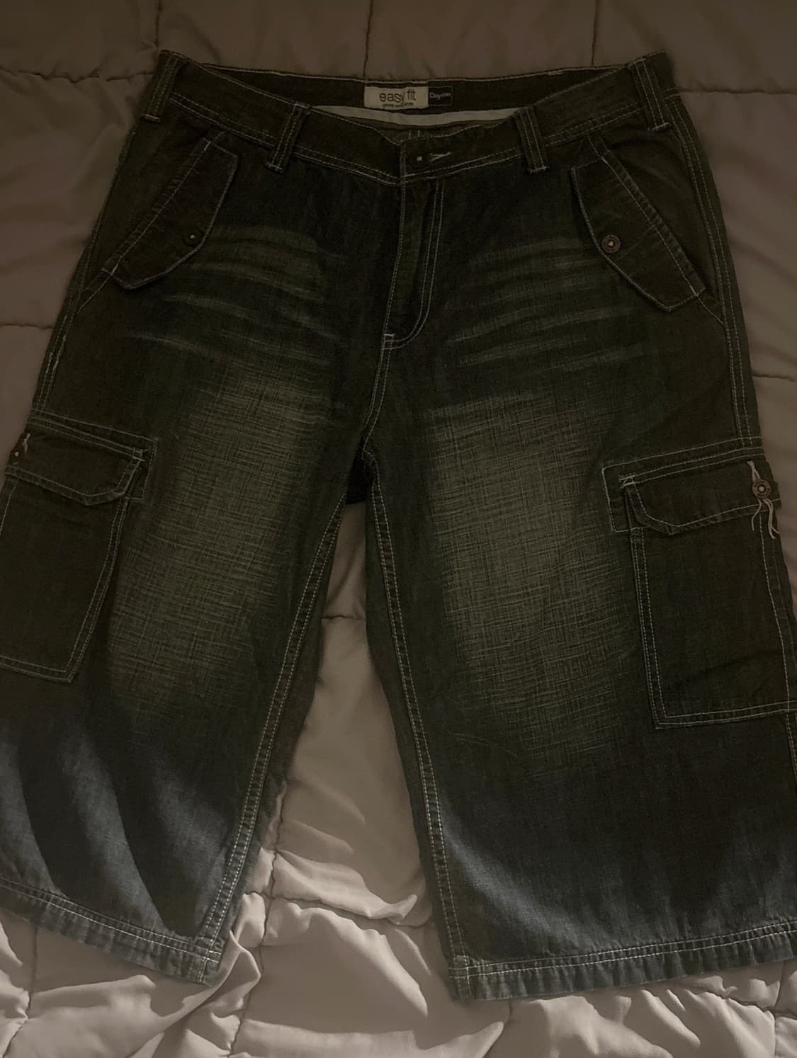 빈티지 데님 카고 버뮤다 팬츠  상품이미지1