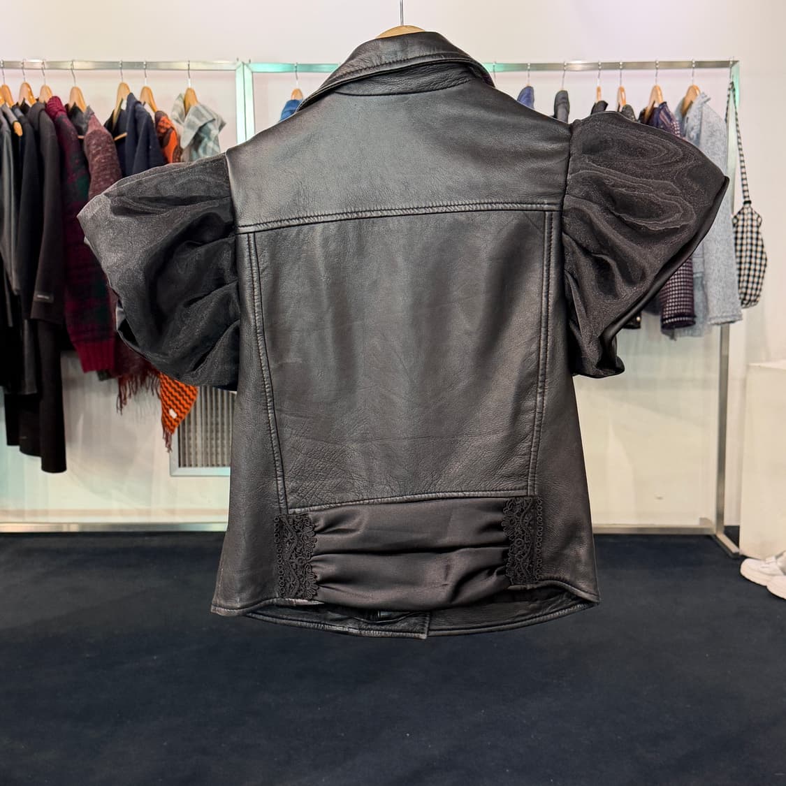 [S] 리메이크 커스텀 가죽 라이더자켓 상품이미지2