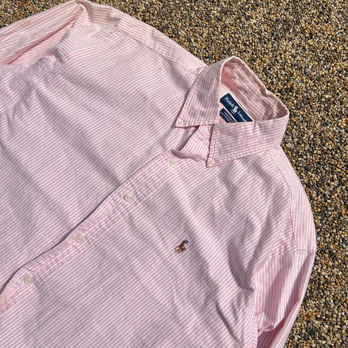 폴로 (POLO RalphLauren)핑크 스트라이프 셔츠 상품이미지2