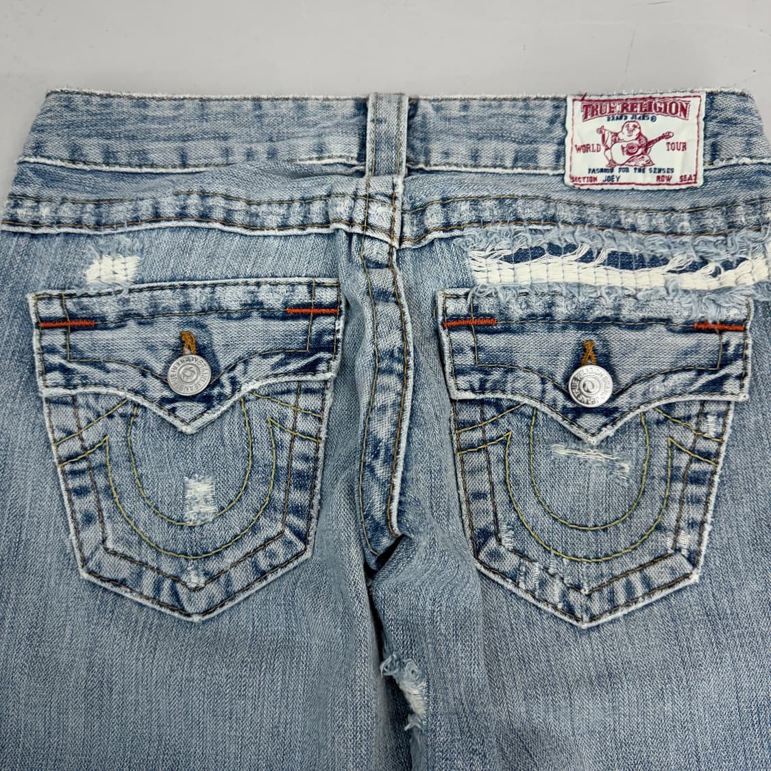 트루릴리전 Y2K 조이 디스트레스드 부츠컷 데님팬츠 상품이미지6