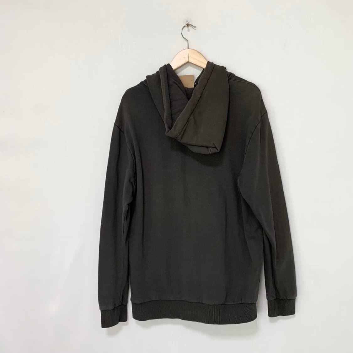 에비수 EVISU 루즈핏 빈티지 워시드 차콜 후드티 XL 남녀공용 상품이미지5