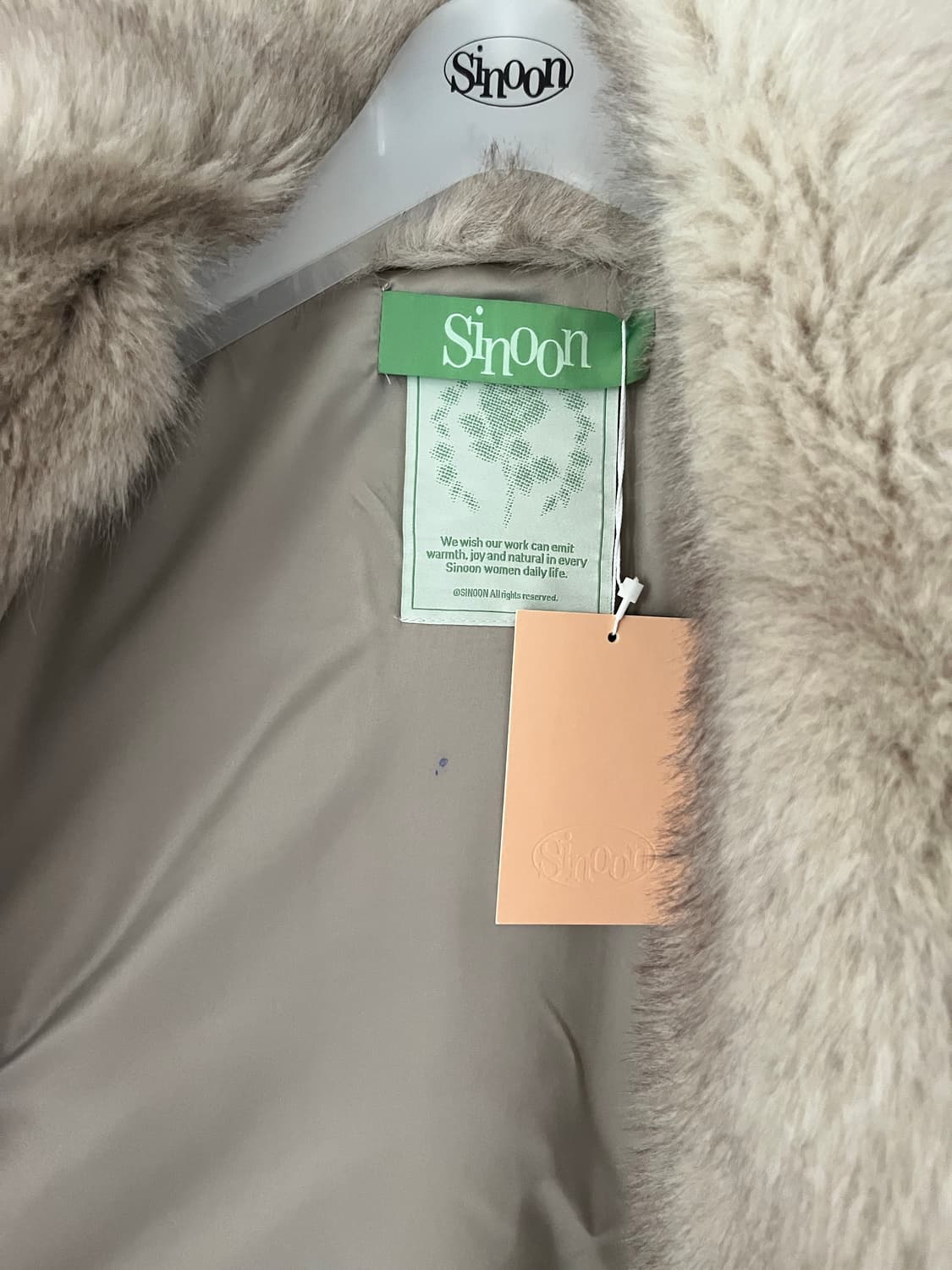 시눈 퍼자켓 heavy mix fur jacket 애쉬브라운 상품이미지3