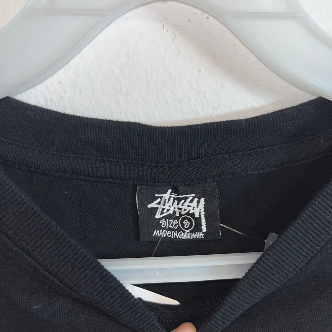 Stussy Black Stock Logo T-Shirt 상품이미지6