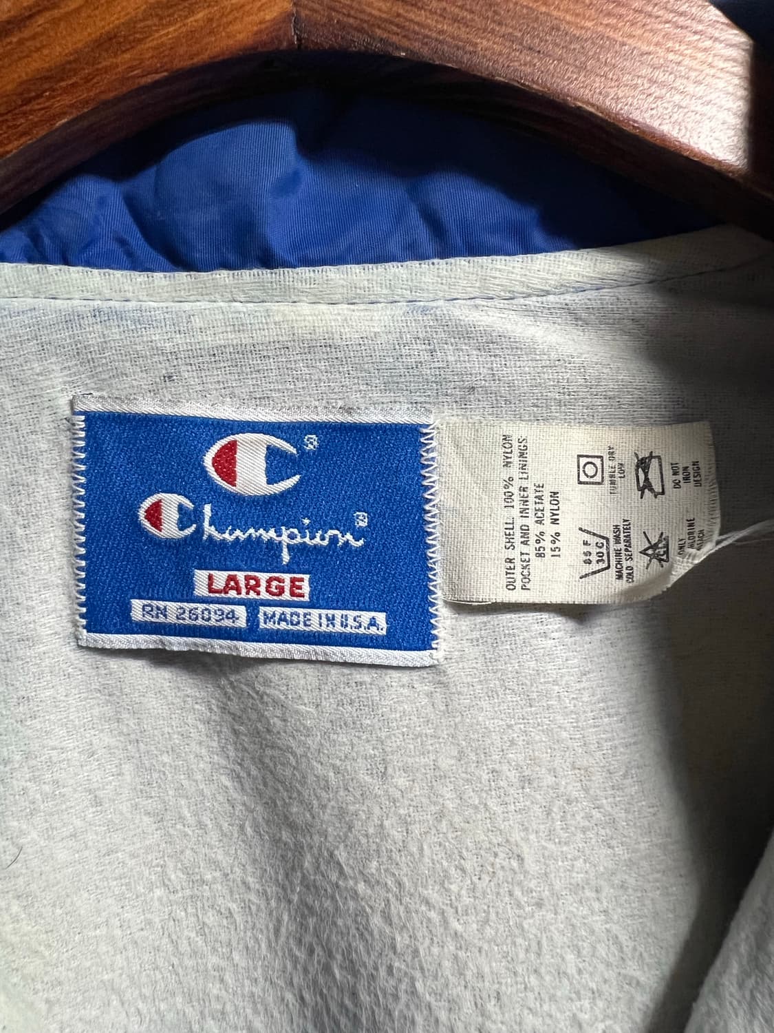 빈티지 챔피온 블루 코치자켓 상품이미지5