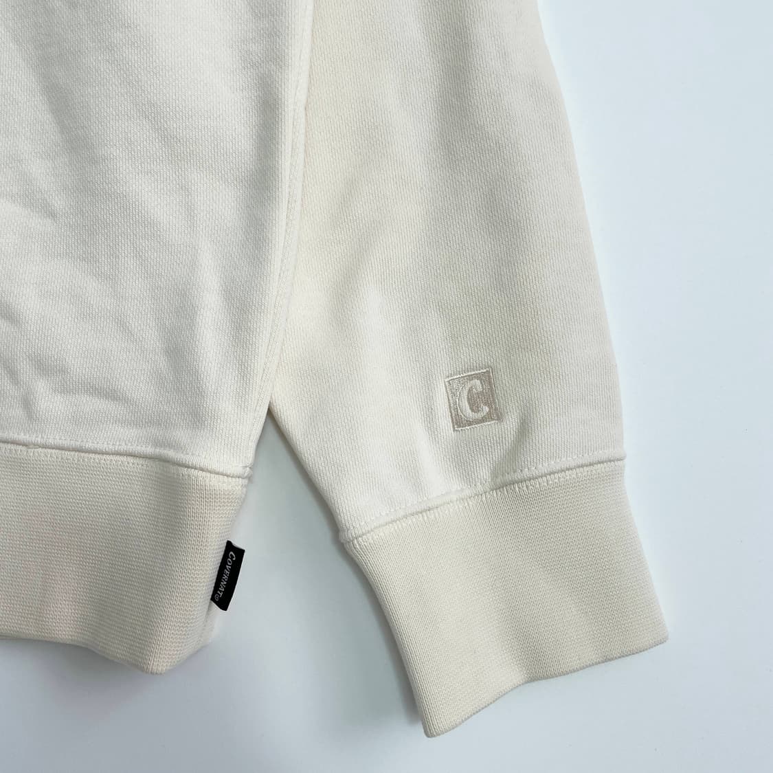 B1 커버낫 어센틱 로고 맨투맨 아이보리 L사이즈 상품이미지3