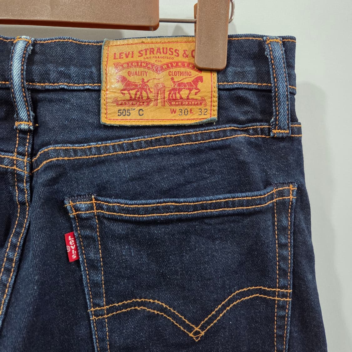 리바이스 505 셀비지 데님팬츠 30/32 상품이미지4