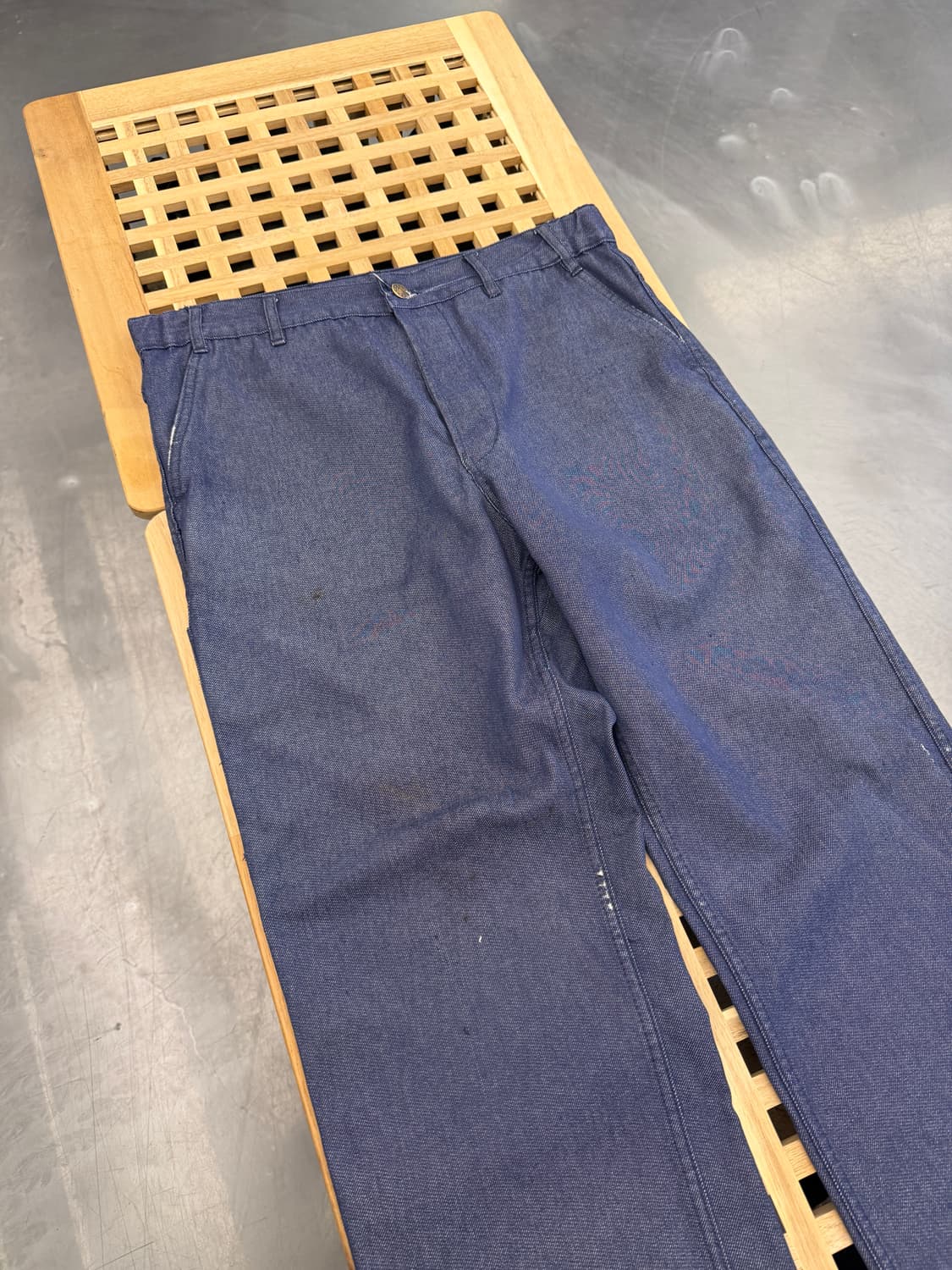 90s BARBE BLEUE FRENCH DENIM 데님 프렌치워크팬츠 상품이미지5
