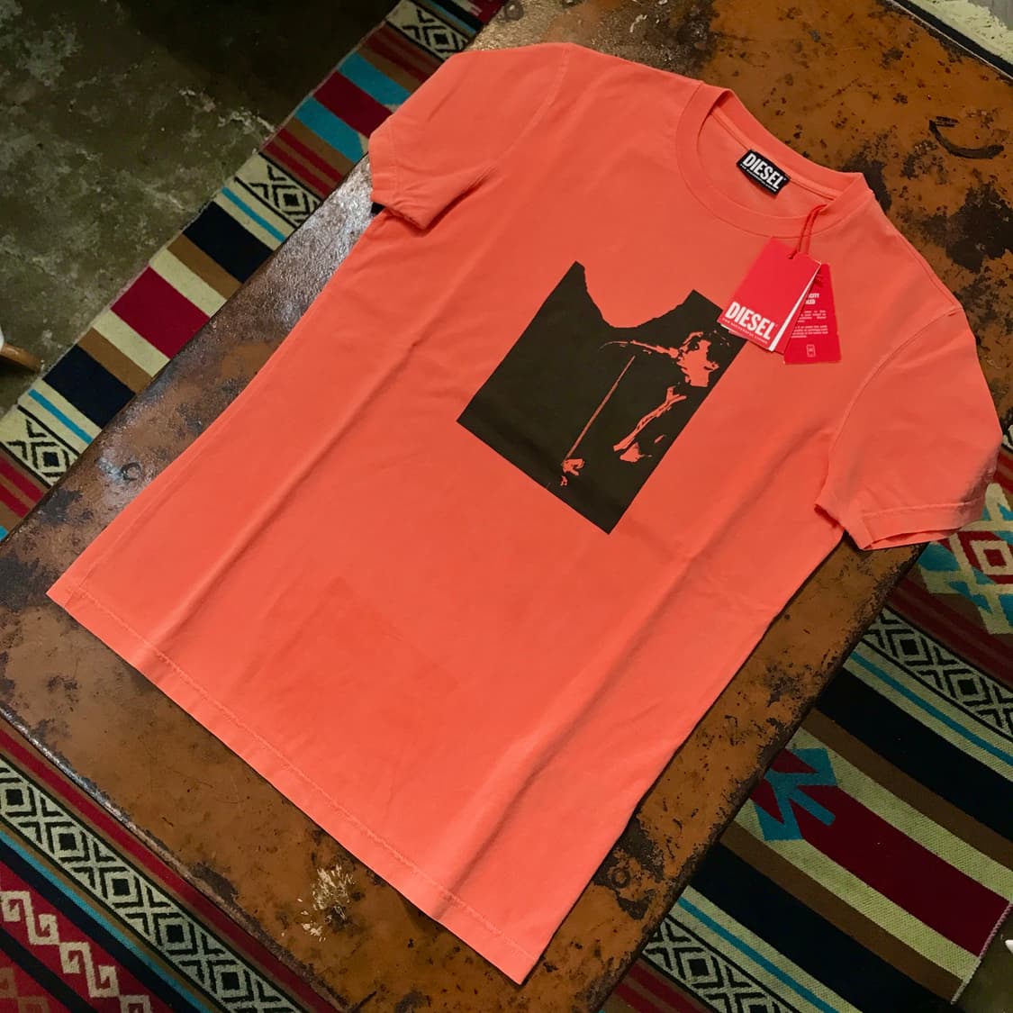 Dead stock 디젤 오렌지 프린팅 숏 슬리브 남성 102 여성 루즈 상품이미지2