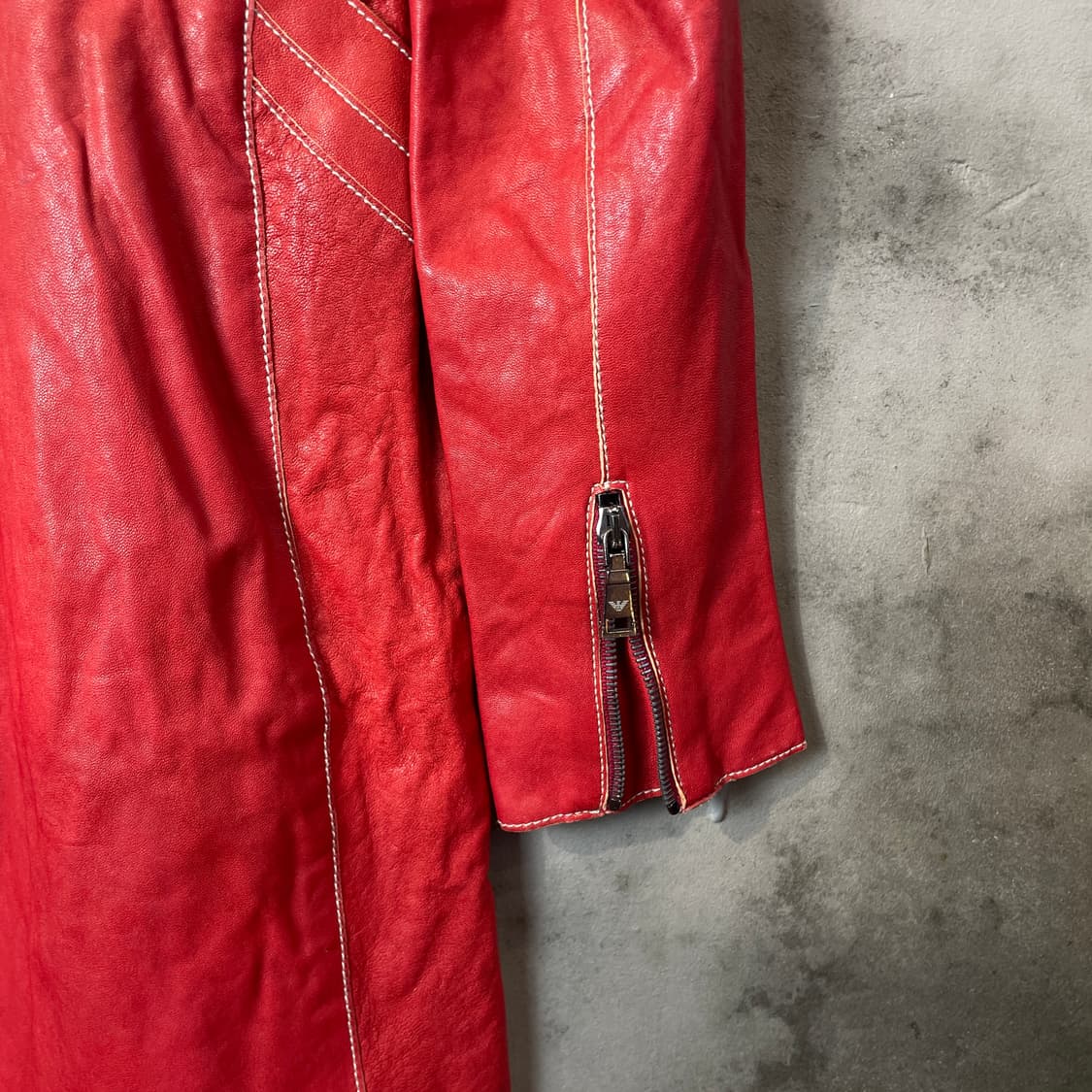 아르마니 레더 코트 상품이미지7