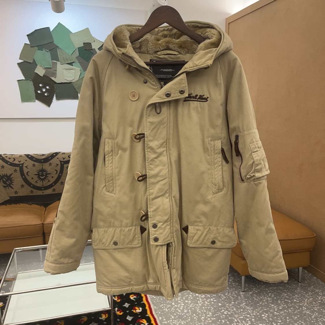 칼 카니 빈티지 모리걸 폭닥 털모자 패딩 자켓 M C07209 상품이미지3