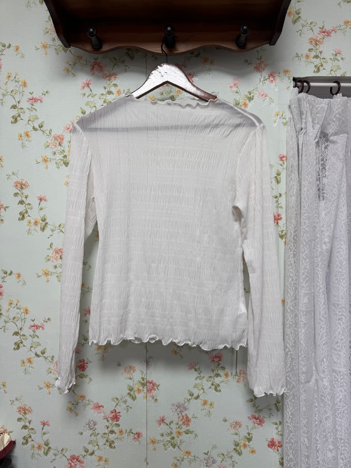 셔링 반목폴라 티셔츠 상품이미지1