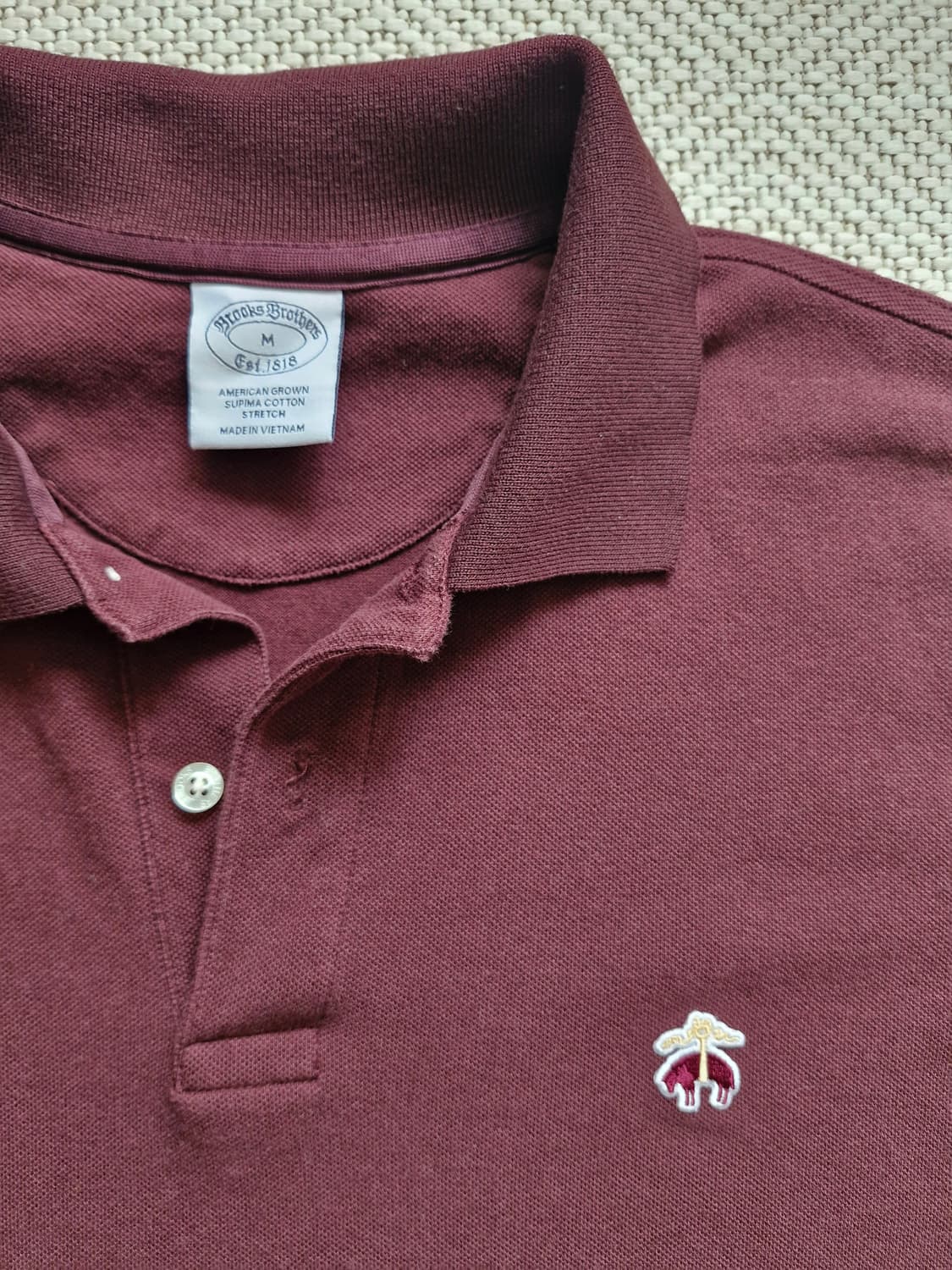 브룩스브라더스 수피마코튼 폴로셔츠 M 상품이미지3