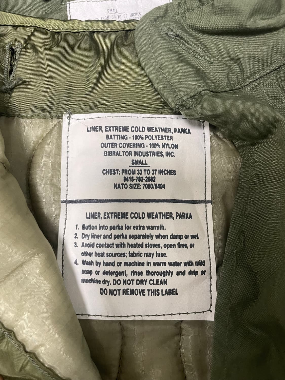 m65 피쉬테일 og 오리지널 스몰 풀세트 민트급 개파카 상품이미지9