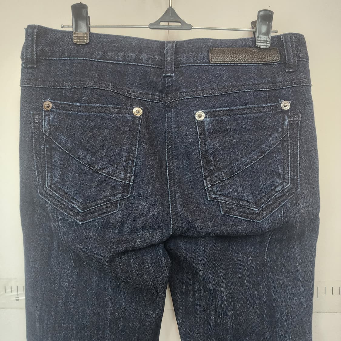 오브제 자수 장식 진청 데님 바지 상품이미지8