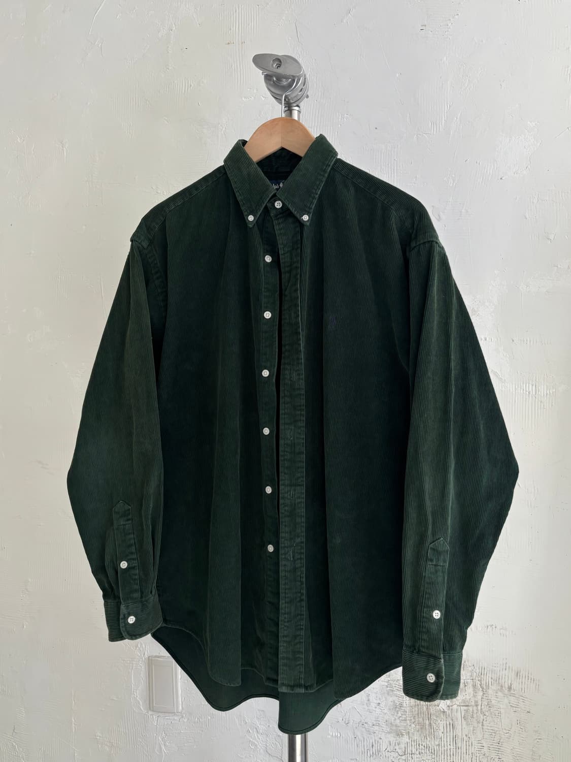 Polo 폴로 랄프로렌 다크그린 컬러 코듀로이 오버사이즈 블레이크 셔츠 상품이미지2