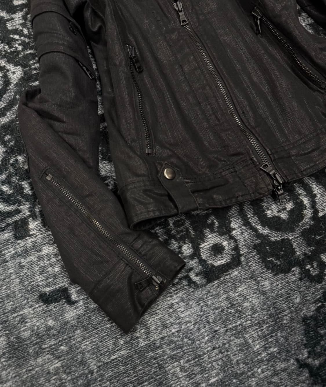 Fuga 00s archive coating biker jacket 상품이미지3