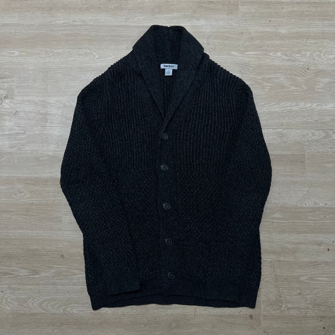 DKNY 도나카란 뉴욕 숄카라 니트 가디건 [블랙] M/95 상품이미지1