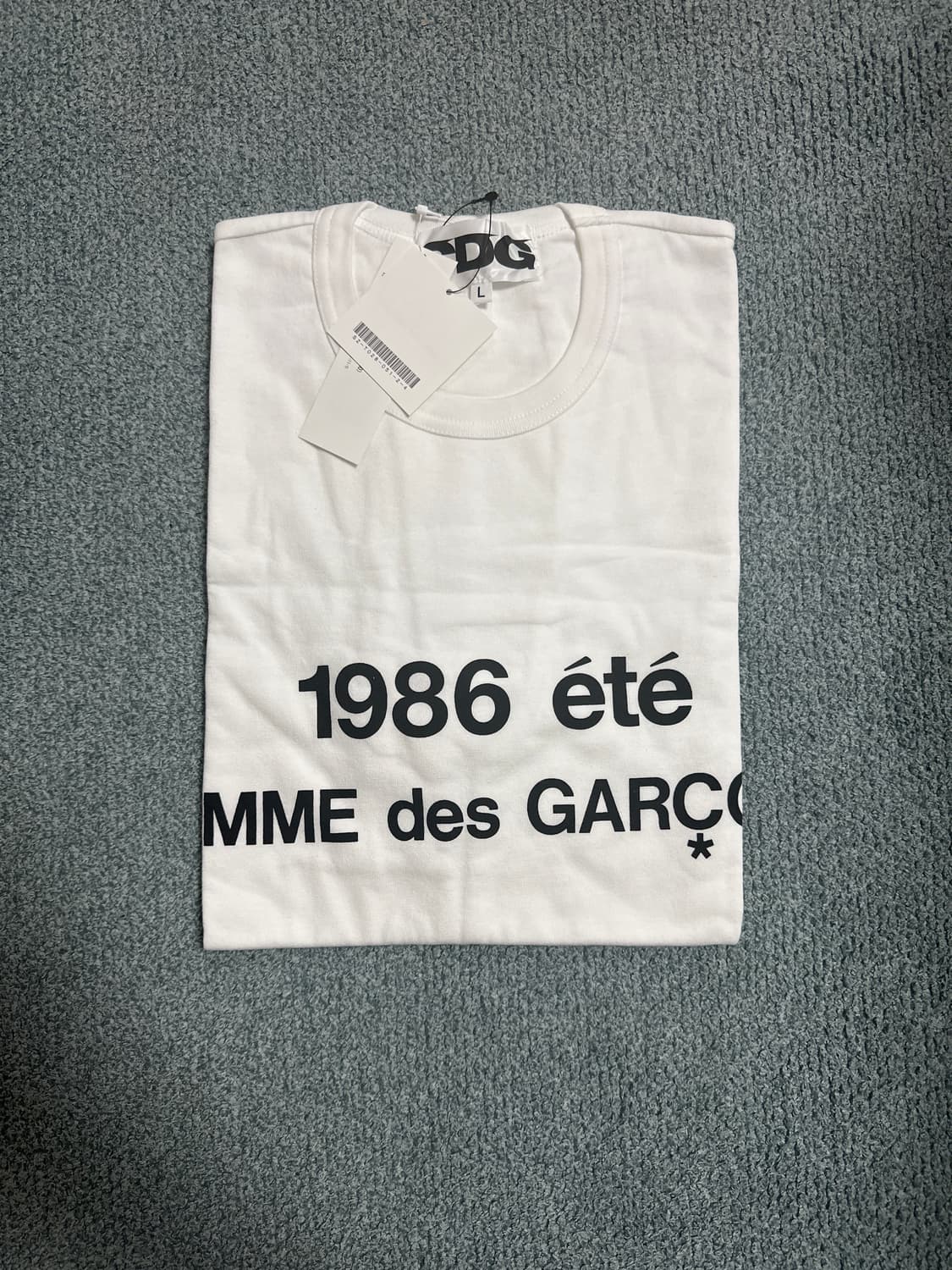 CDG 반팔 화이트 L 새상품 상품이미지1