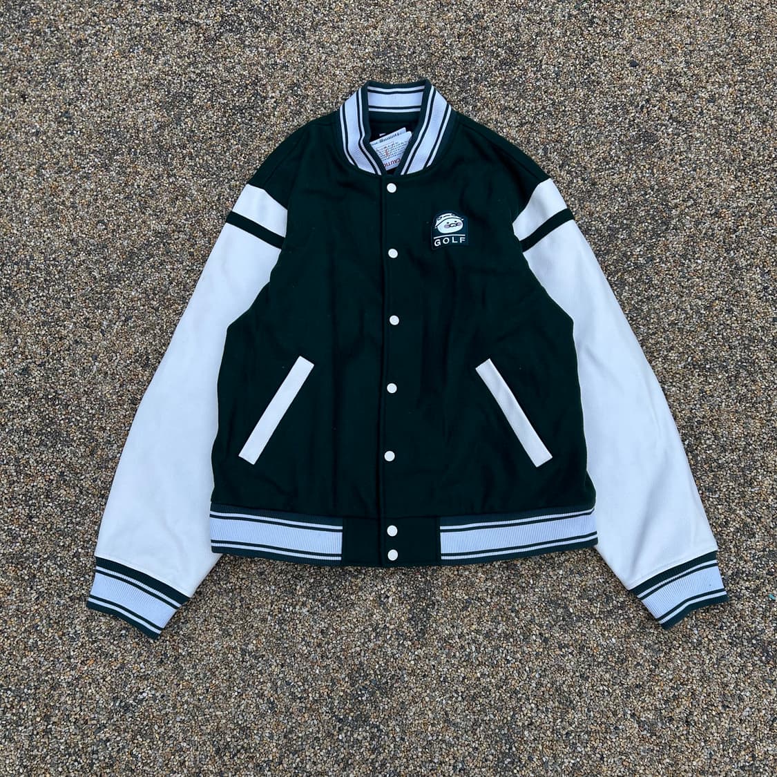 카카오프렌즈 그린 울 바시티 자켓 상품이미지5