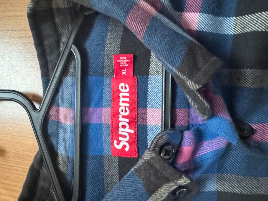 슈프림 플란넬 셔츠 xl 상품이미지3