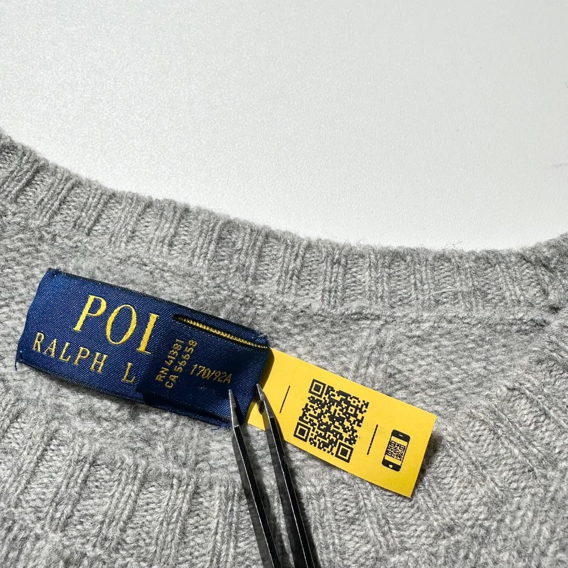 23fw 폴로 랄프로렌 케이블 울 라운드 니트 (신형QR) 상품이미지5