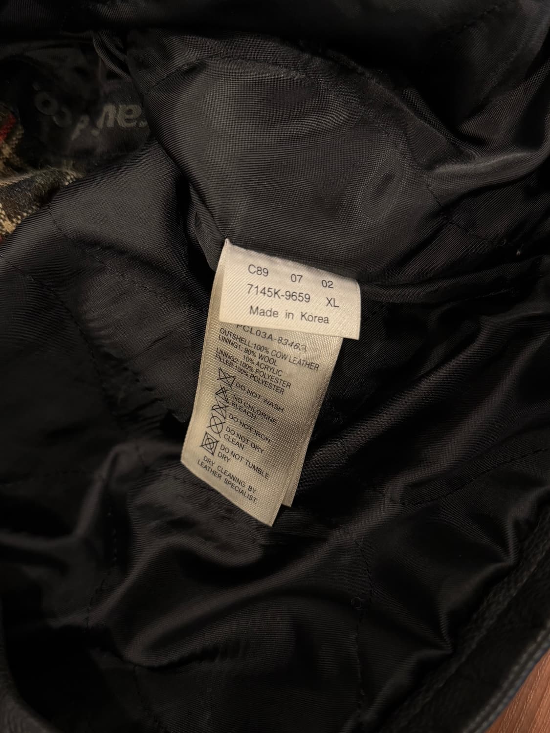 00s Levis 리바이스 레드탭 카우하이드 레더 자켓 상품이미지9