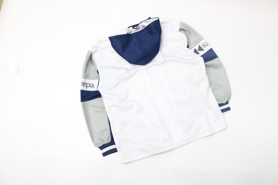 케파 빈티지 빅로고 컬러블록 후드 집업 저지 상품이미지9