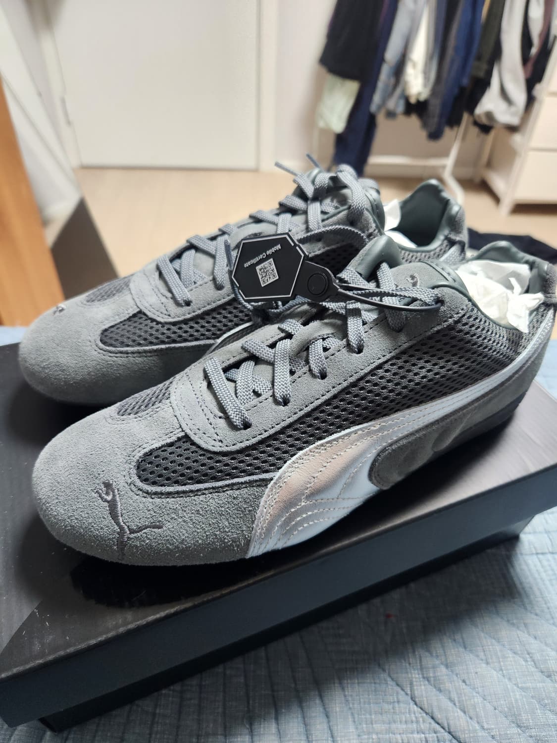 푸마 스피드캣 프리미엄 그레이 매트 실버 265 상품이미지3