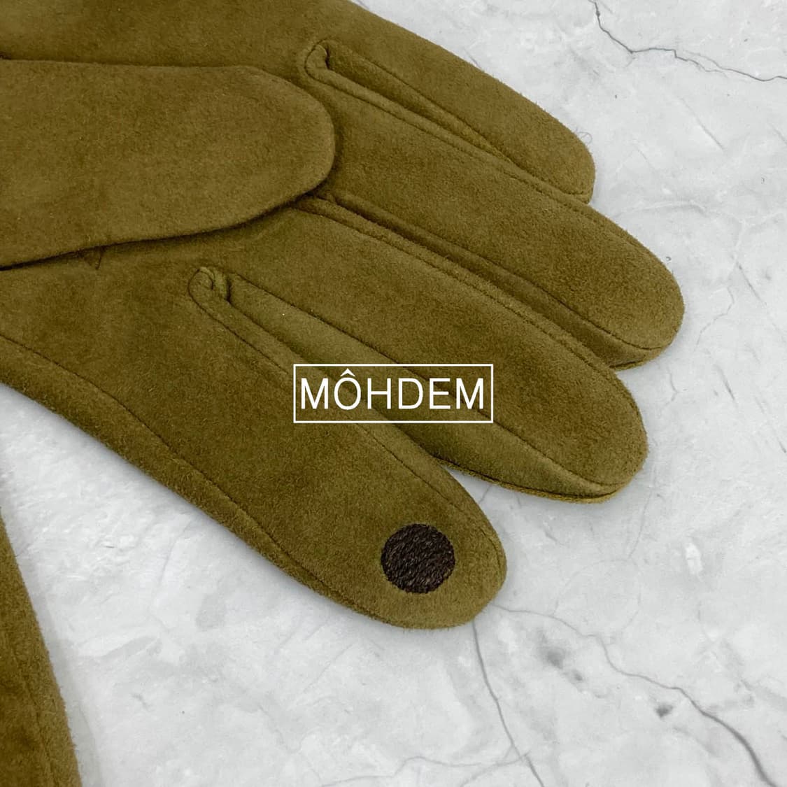 [premium] 스웨이드 가죽 장갑 올리브 상품이미지7