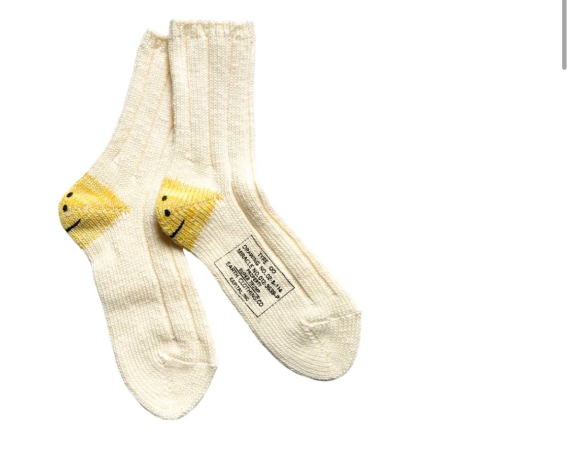 캐피탈 56 피스 MA-1 레인보우 해피 힐 삭스 화이트 상품이미지1