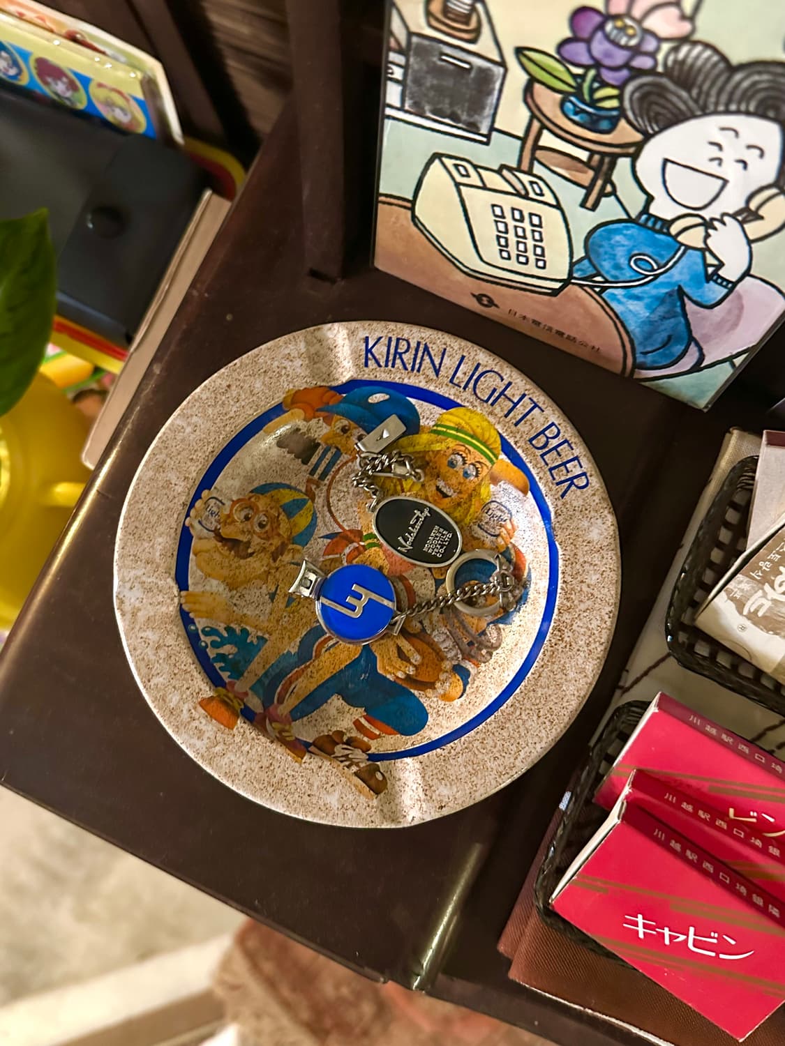 일본 빈티지 KIRIN 틴 재떨이 애쉬 트레이 상품이미지4