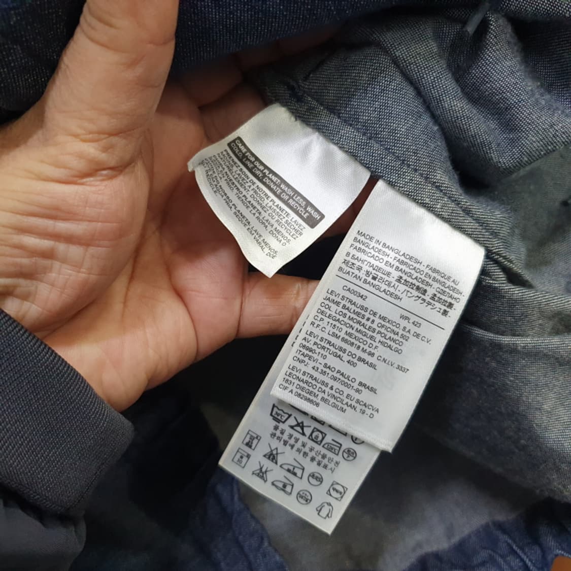 리바이스 데님 후드 청자켓(100) 상품이미지4