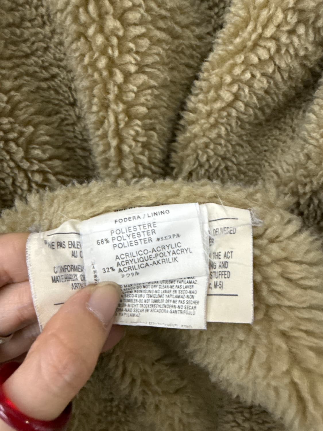 디젤 코듀로이 베이지 무스탕 상품이미지9