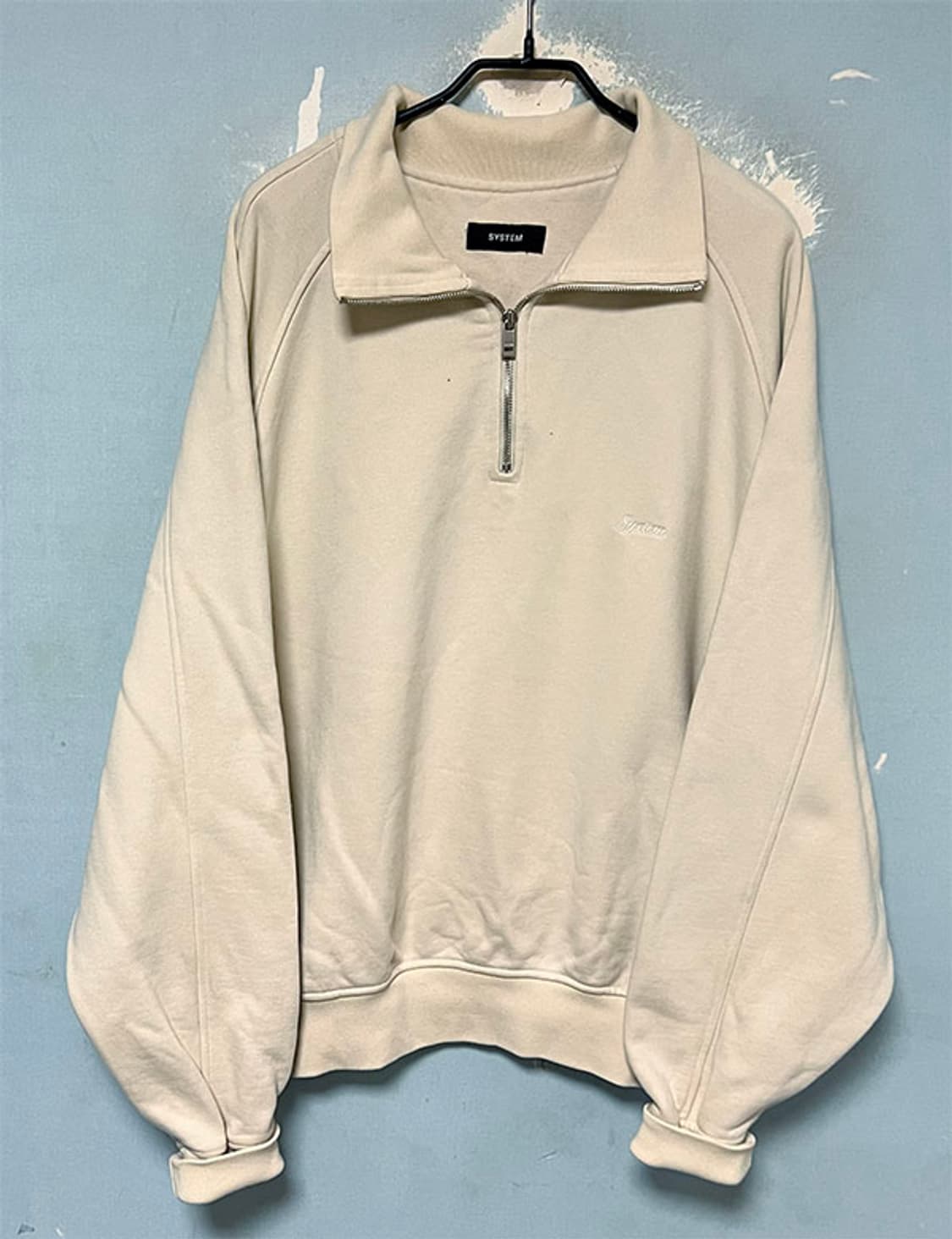 시스템옴므 남자 반집업 맨투맨 겨울 21년 오버핏 XL 105 상품이미지1