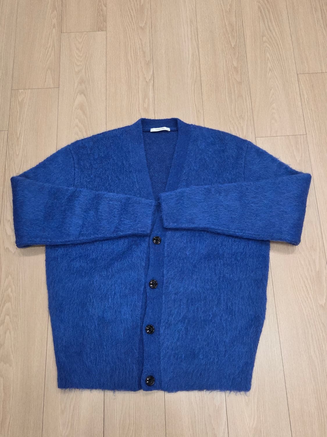 블루 모헤어 브러시드 가디건 상품이미지3