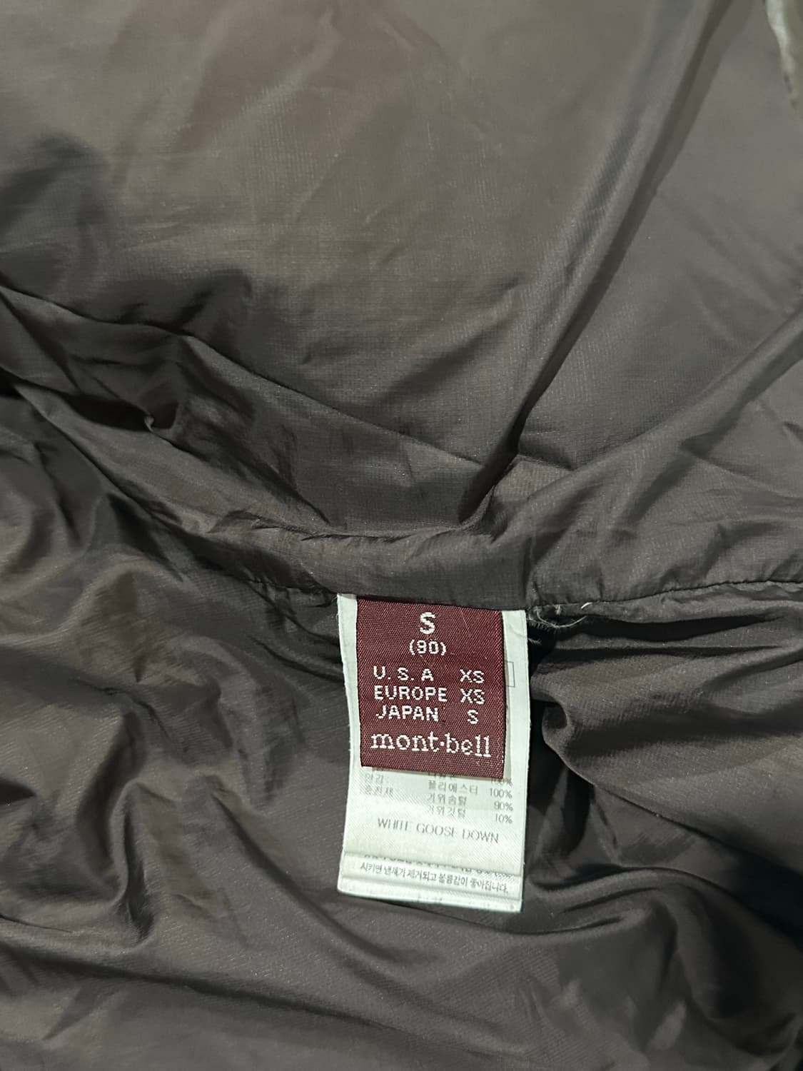 몽벨 라쿤퍼 경량 롱패딩 브라운 상품이미지4