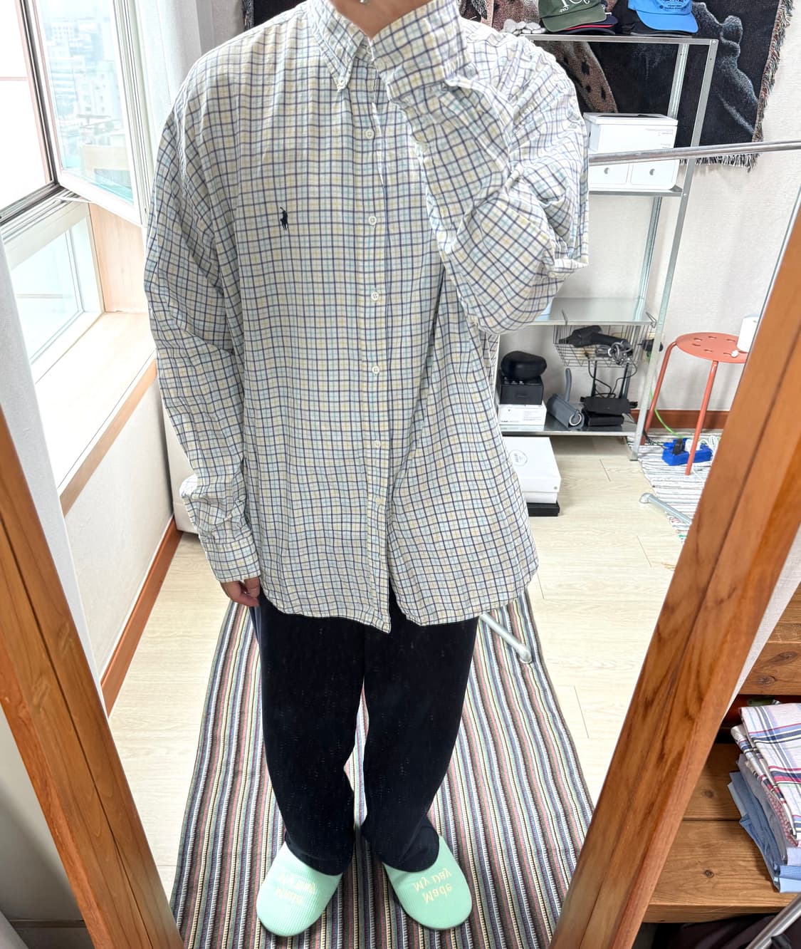 xxl 폴로 블레이크 체크 셔츠 상품이미지3